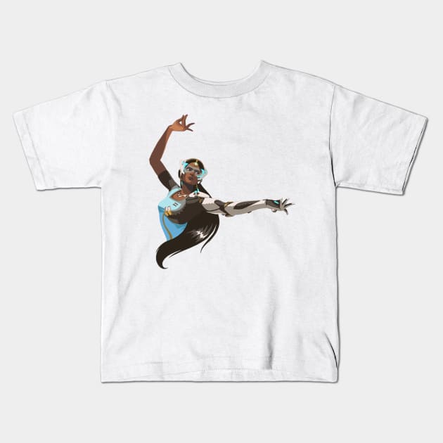 Symmetra Pose Kids T-Shirt by Genessis